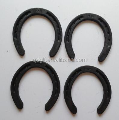 China Black Professional Equipment Horse Small Rubber Shoes 120*121*8mm for sale