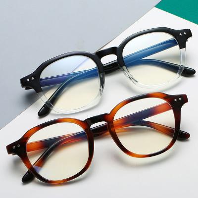 China Hot 2021 Fashion Retro Factory Direct Design Glasses New Trendy PC Around Fashion Optical Glasses for sale