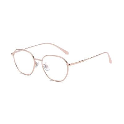 China Fashion hot sale hot sale elegant retro business style high end metal glass optical frame for sale