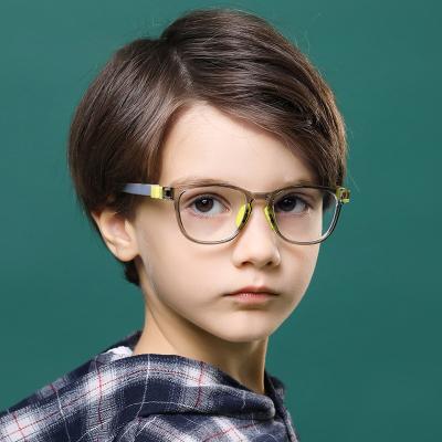 China Multicolor Children's Computer Glasses Optical Glass Square Retro Children's Fashion Safety Anti Radiation Glass Children Kids for sale