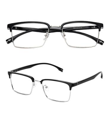 China Wholesale Best Quality Retro Optical Glass Half Frame Colorful Eyewear for sale