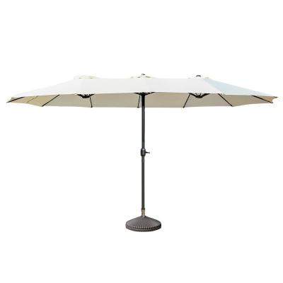 China 2.7 Diameter Swing Sun Outdoor Double Shade Umbrella Spinning Umbrella for sale