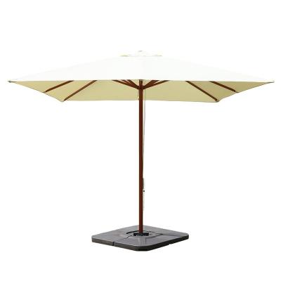 China New Home Furniture Shade Yard Umbrella Outdoor Wooden Grain Roman Umbrella for sale