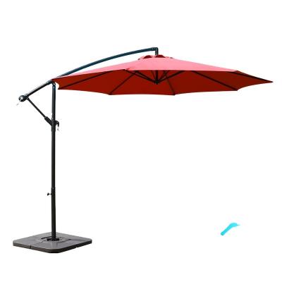 China EUROPEAN Red Outdoor Garden Ornament Durable Shade Banana Umbrella for sale