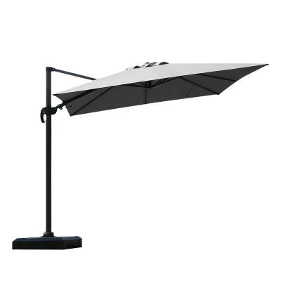 China Outdoor Garden Decoration EUROPEAN 3*3 Rectangular Shade All-Aluminum Roman Umbrella for sale