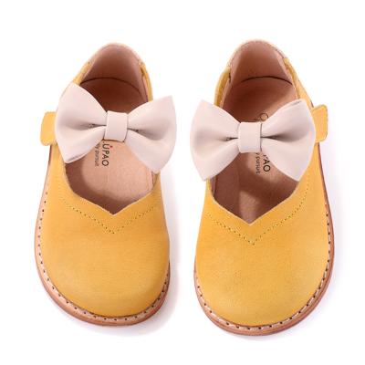 China Wholesale KALUPAO Kid Round Bow Shoes Latest Designer Spring 2021 Breathable Warm Baby Shoes for sale