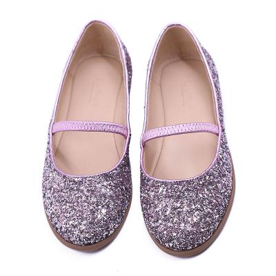 China Mary Jane fashion gold leather children's fashion trend wedding girl shoes summer basic choice flat children's fashion shoes for sale