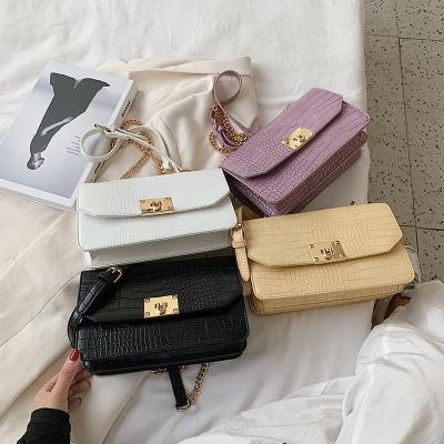 China Latest Small Fashion Chain Clips Girls Handbags Young Lady Fashion Popular Handbags Woman Purses For Female for sale