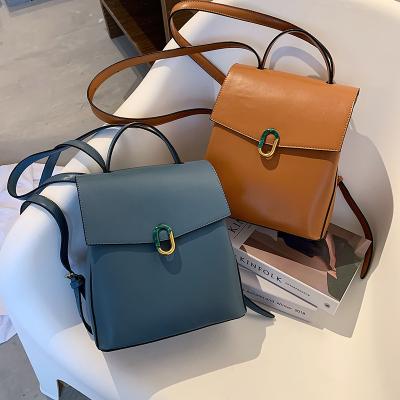 China Women Backpack Popular 2021 Hot Sale Purse For Women Handbags Latest Lady PU Leather Backpack for sale