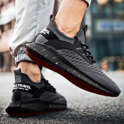 China CUSHIONING FREE SAMPLE New Fashion Black Casual Shoes For Men Breathable Men Sports Casual Shoes Non Slip Walking Shoes for sale