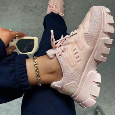 China CUSHIONING Female Sneakers 2021 Dropshipping Sale Women Sneakers Platform Shoes Big Size Hot Chunky Women Shoes for sale