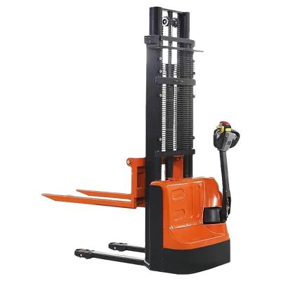 China Warehouse Dongmax 1 2t Height 1-2m Pedestrian 640 Fully Electric Lifting Walkie Stacker for Warehouse and Factory for sale