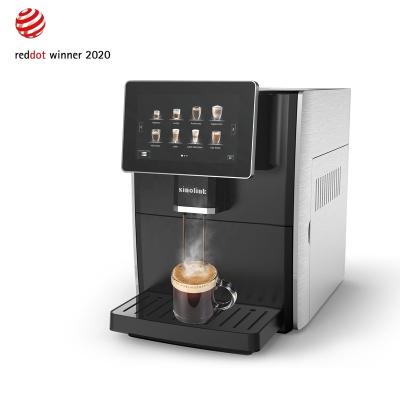 China Commercial Professional Automatic Touch Screen Display Espresso Coffee Machine for sale