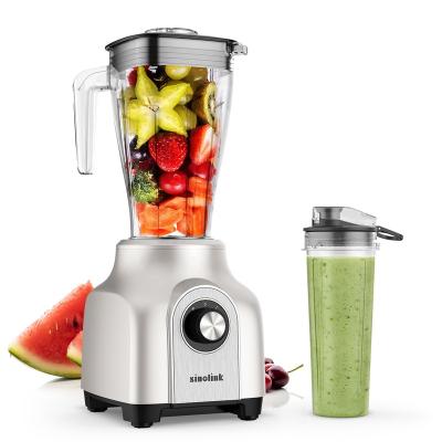 China Brand New Household Smoothie Tabletop Blender with 1.3L Pitcher and Portable Bottle for sale