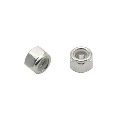 China Hot Selling Heavy Industry Fasteners Stainless Steel Anti-Slip Nylon Locking Hex Nuts for sale