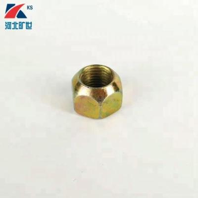 China Carbon Steel Yellow Galvanized Tapered Hex Nut for sale