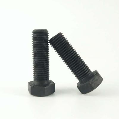 China Carbon Steel Grade 8.8 10.9 12.9 High Quality Black Oxid Strength Hex Bolts for sale