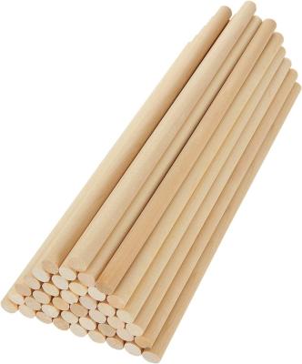 China Europe High Quality Natural Color Paulownia Wood Wood Round Sticks Round Sticks Processing Custom Small Sticks for sale