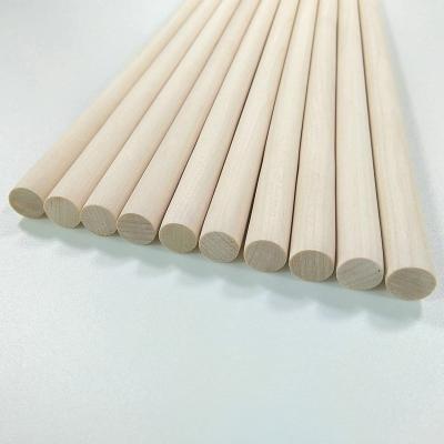 China Europe High Quality Natural Color Paulownia Wood Wood Round Sticks Round Sticks Processing Custom Small Sticks for sale