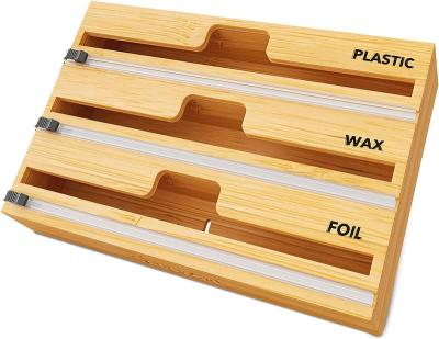 China Sustainable Packaging 3-in-1 Storage Box with Cutters and Labels for Storage Holders and Kitchen Finishing for sale