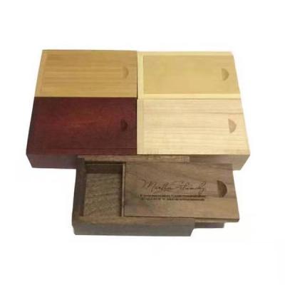 China Small Lid Luxury Wood Gift Box Custom Unfinished Sliding Bamboo Packaging Boxes From Europe for sale