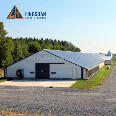 China Industrial Prefab Steel Chicken Poultry Farm Houses Chicken Farm Building for sale