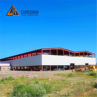 China Prefab Industrial Storage Warehouse Structure Gable Frame Light Metal Steel Structure Building Warehouse for sale