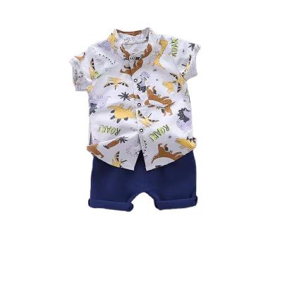 China Anti-Bacterial Free Sample YT001 Infants & Toddlers Clothes Sets Baby Boy Outfits Suit Leisure Children's kids baby clothing sets for sale