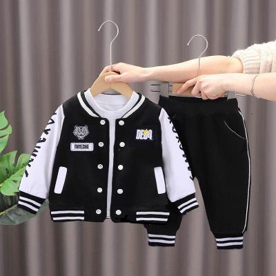 China Casual Kids Clothing 2023 Baseball Uniform 0-4Years Spring Autumn Boys Girls Long Sleeve 2 Pieces Toddler Kids Clothes Boys for sale