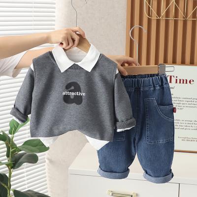 China HIGH STREET 2023 kids  sets boys comfortable and breathable kids' clothes baju anak laki kids clothing autumn for sale