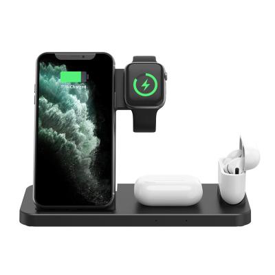 China Smart Watch 4 IN 1 Multifunctional Wireless Charging 15W Wireless Charger For Phone Watch Earphone for sale