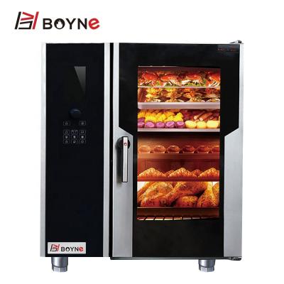 China Hotels Electric Heating Type With Boiler Combi Oven Steamer Hotel Kitchen Equipment Baking Oven for sale