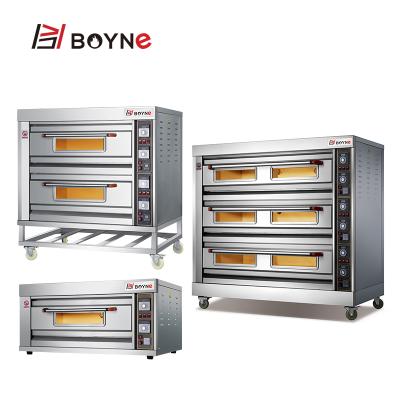 China Hotels Electric Bakery Deck Oven 3 Deck 6 Trays Use For Bakery Layer Oven for sale