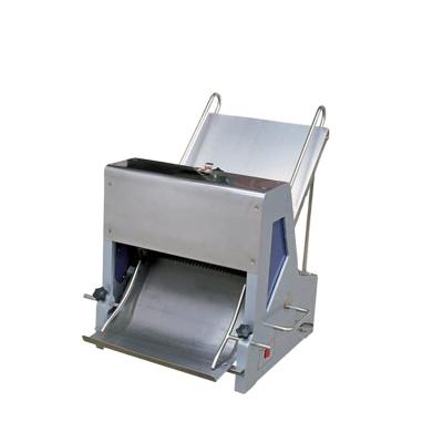 China Professional Commercial Mechanical Bakery Bread Slicer Machine For Bakery /home Automatic Adjustable Electric Bread Slicer for sale