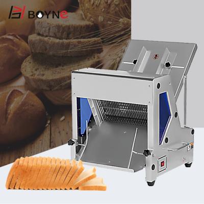 China Snack Factory Boyne Kitchen Equipment Stainless Steel Toast Slicing Machine Mechanical Adjustable Electric Bread Slicer for sale