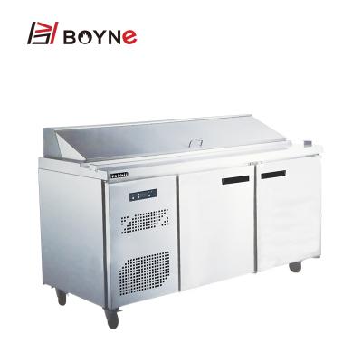 China Modern Commercial Kitchen Pizza Refrigerator Refrigeration Stainless Steel Counter Equipment for sale