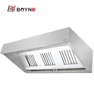 China Durable Customized Industrial English Type Exhaust Restaurant Kitchen Quality Stainless Steel Hood for sale