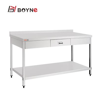 China Stable Commercial Kitchen Work Bench With Storage High Quality Stainless Steel Cabinet for sale