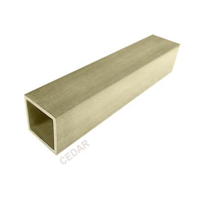 China Modern WPC furniture deck wall panel 30X30MM decking wood grain furniture sheet vinyl privacy desking panels for sale