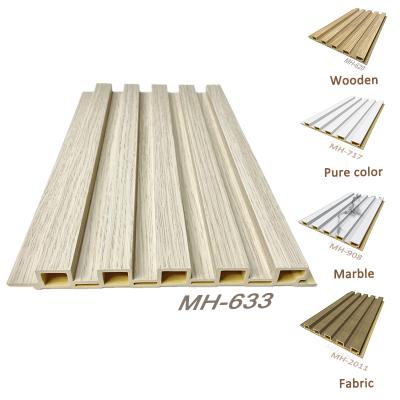 China Eco-Friendly Indoor Eco-Friendly Decor Wall Panel PVC 3D Wooden Decorative Wall Panel For Decoration for sale