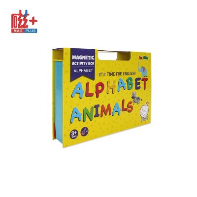 China 100% 2022 Eco-Friendly Jigsaw Puzzle Jigsaw Book Magnet Diy Toys Kids Toddlers Early Learning Alphabet Book for sale