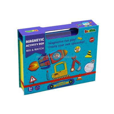 China 2021 Hot Selling DIY Funny Magnetic Dress Playing Set Mix and Match Puzzle Box for sale