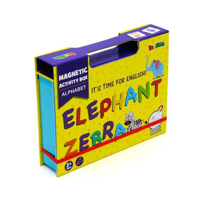 China 2021 Earlier Education Alphabet Hot Selling Creative Magnetic Education Learning Puzzle Toy Box Set for sale