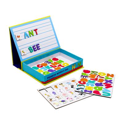 China 2021 Earlier Education Hot Selling Magnetic Letters Book Creative Magnetic Spelling Book Magnetic Box For Children for sale