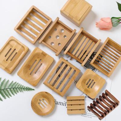 China Sustainable Modern 100% Natural Eco-Friendly Travel Bathroom Accessories Wooden Soap Dish for sale