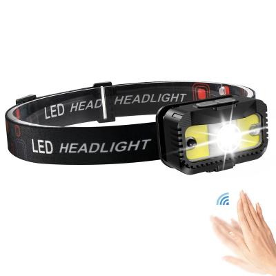 China Current Rechargeable Fishing LED Headlamp Camping Recycling High Lumens 230 Degree Widebeam Lightweight Waterproof Headlamps For Hiking for sale