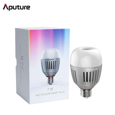 China Mini Aputure Accent B7C 7W 2000-10000K RGBWW LED Smart Bulb Photography Lights Visual Lights with App Control for sale