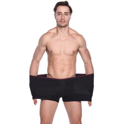 China Customized Men's Size Boxer Brief Short Underwear Viable Elastic Breathable Loose Men Underwear Plus Cotton for sale