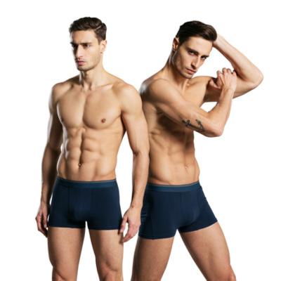 China High Quality Men's Underwear Antibacterial Long Leg Men Shorts Cotton Boxer Briefs Shollow And Breathable Comfortable Underwear for sale