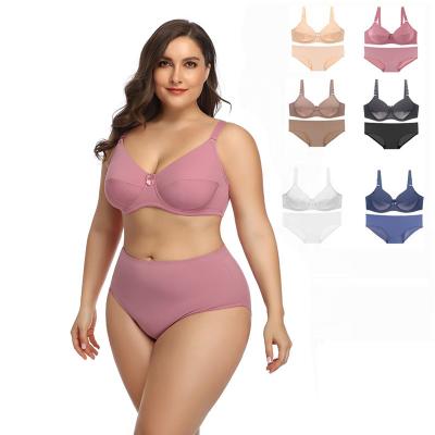 China Europe Large Dropshipping Breathable Women Underwear Panties And Seamless Comfortable Bra Set for sale